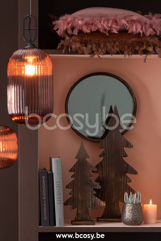 Jline Arbol De Navidad Pie Madera Marron Small