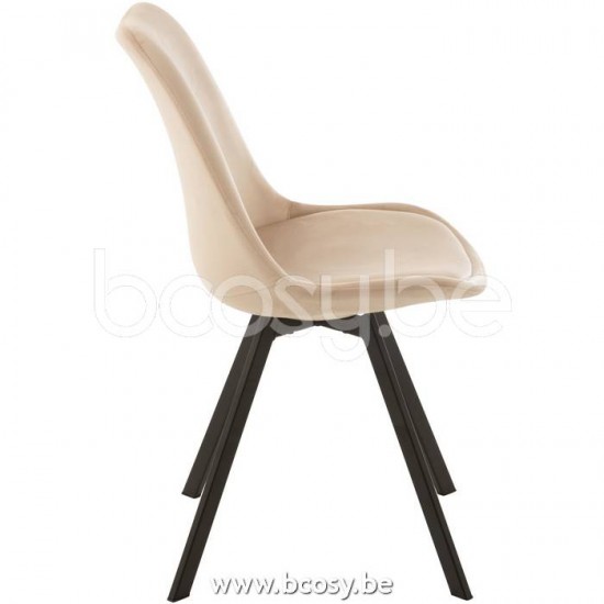 J Line Jline Stuhl Helene Metall Textil Beige stuhl stuehle