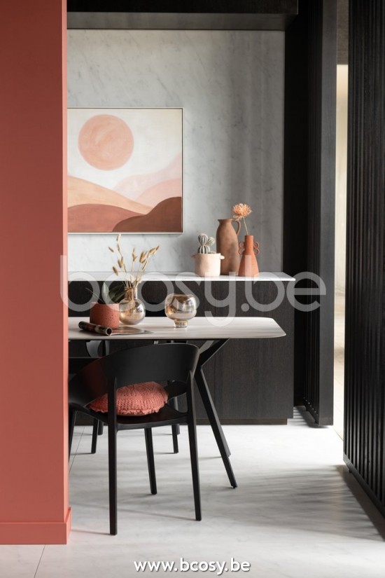 Jline Mesa Rectangular Metal Porcelana Blanco