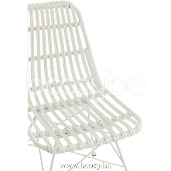 J Line Jline Chair Rachel Outdoors Met Plastic White stuhl stuehle