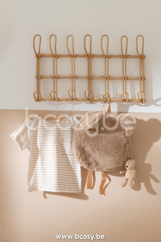 Jline Perchero Ellen 6 Ganchos Rattan Natural