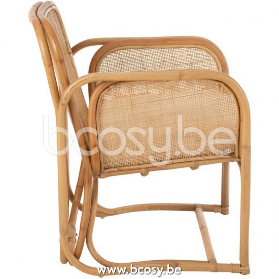 chaises de repas Jolipa J Line Jline Chaise Coussin Casablanca Rotain Naturel