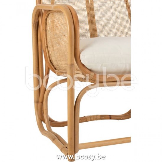 J Line Jline Stuhl Kissen Casablanca Rattan Naturell stuhl stuehle