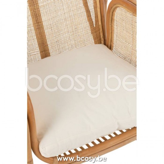 Jline Silla Cojin Casablanca Rattan Natural