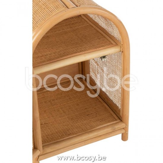 J Line Jline Armadio Ellen Piccolo Rattan Naturale Armario Ellen Pequeno Rattan Natural
