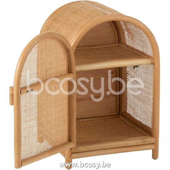 Jline Armario Ellen Pequeno Rattan Natural