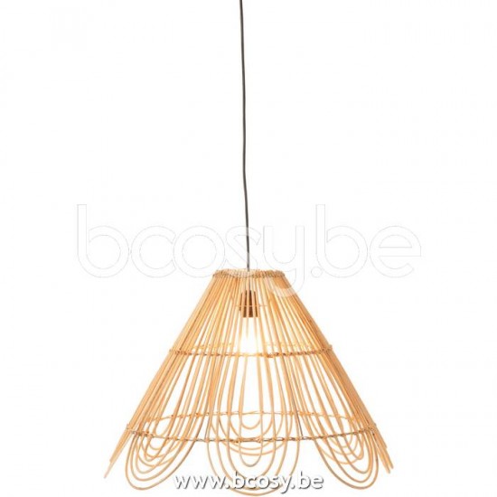 lampes suspendues suspensions pendantes Jolipa J Line Jline Abat Jour Suspendue Fleur En Rotin Naturel