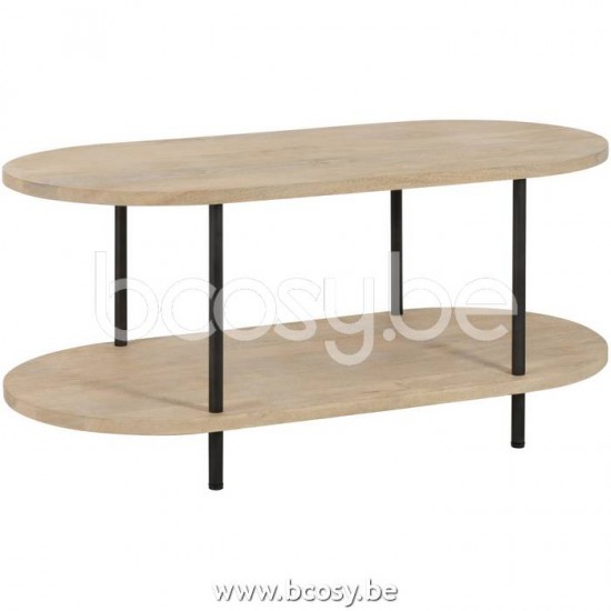 J Line Jline Couchtisch Eli 2 Bretter Mangobaum Metall Naturell Grau couchtische Kaffeetische