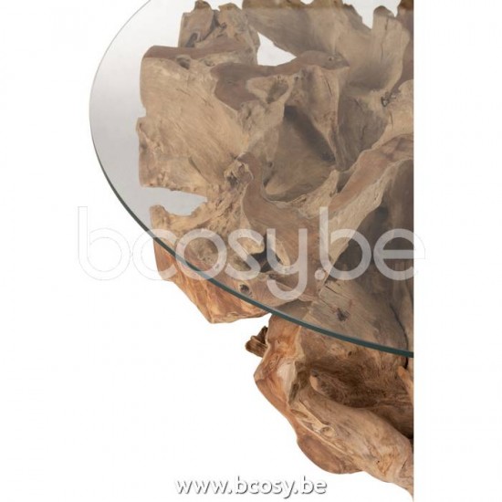J Line Jline Jolipa 20978 Salon Tafel Raoul Teak Hout Naturel Large