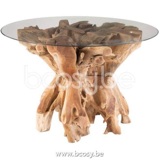 J Line Jline Jolipa 20981 Eettafel Raoul Teak Hout Naturel