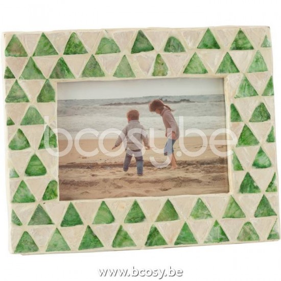 cadre cadres photo Jolipa J Line Jline Cadre Photo Nuye Mosaique Mdf Vert 10X15Cm