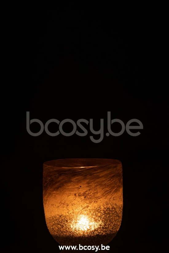 lanternes photophores Jolipa J Line Jline Photophore Scavo Verre Gris Large