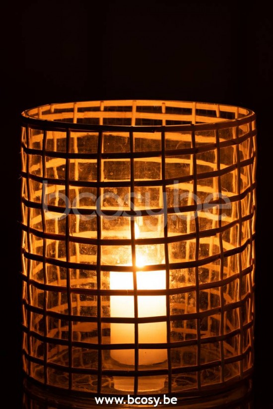 photophores Jolipa J Line Jline Photophore Violet Verre Rotin Naturel