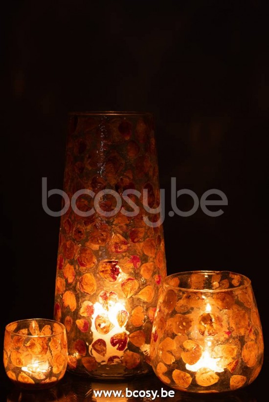 J Line Jline Vase Gerard Glas Amber vases