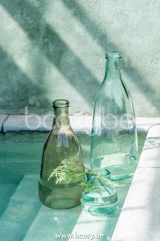 Jline Jarron Botella Cristal Transparente