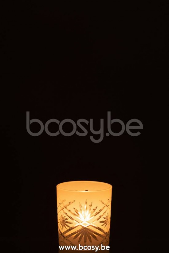 photophores Jolipa J Line Jline Photophore Santorini Verre Blanc Small