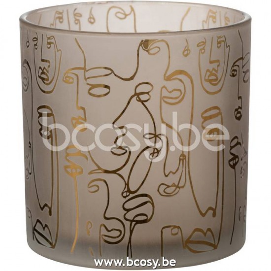 J Line 21798 Theelichten photophore T Lichthouder T Lightholders Theelichthouder Dekoration Teelichthalter T light Decorazione Hurricane Decorations Teelichtleuchter tea light holders Decoratie Teelic