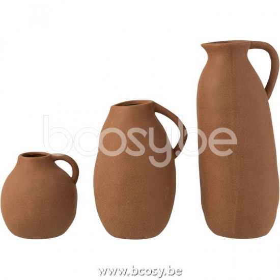vases Jolipa J Line Jline Vase Cruche Ceramique Marron L