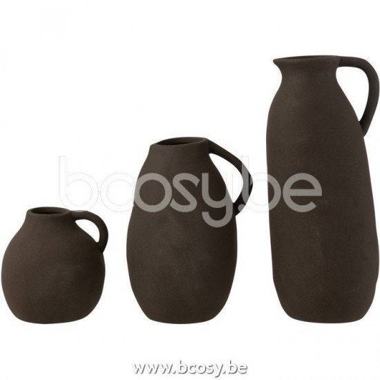 vases Jolipa J Line Jline Vase Cruche Ceramique Noir L