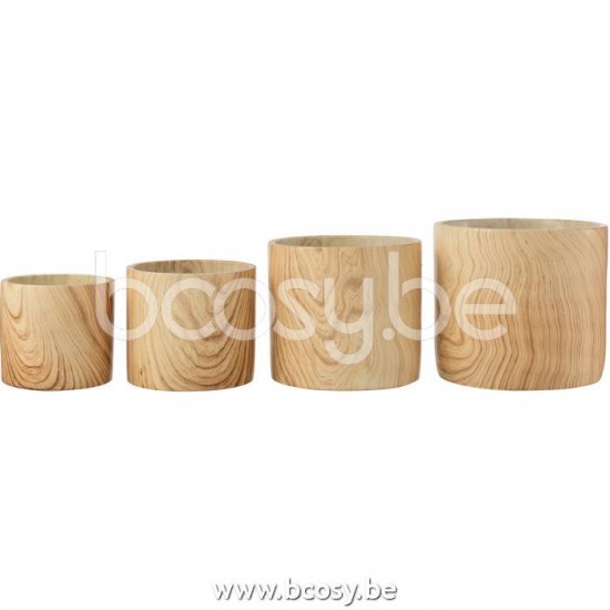 cachepots de fleur Jolipa J Line Jline Cachepot Foret Ciment Beige Extra Large