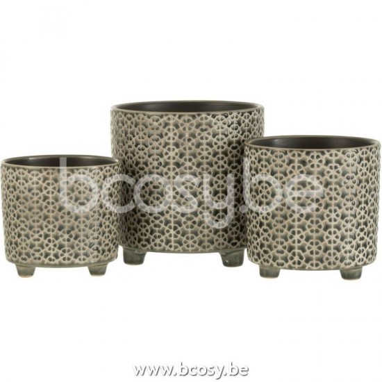 Jline 22983 Bloempotten Cache Pots Flowerpots Blumentöpfe Macetas Vasi Per Piante DECORATIE Schalen potten vazen