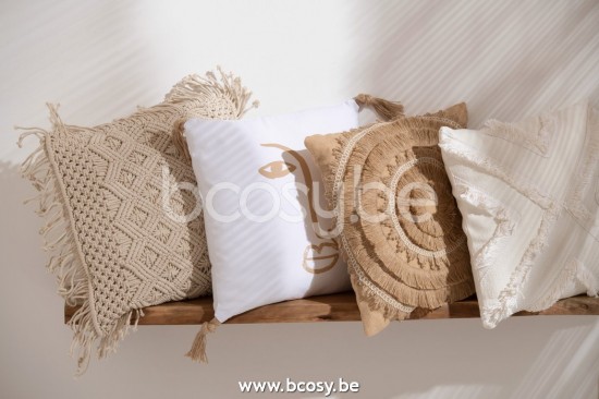 Jline Cojin Cosy Diamante Algodon Beis