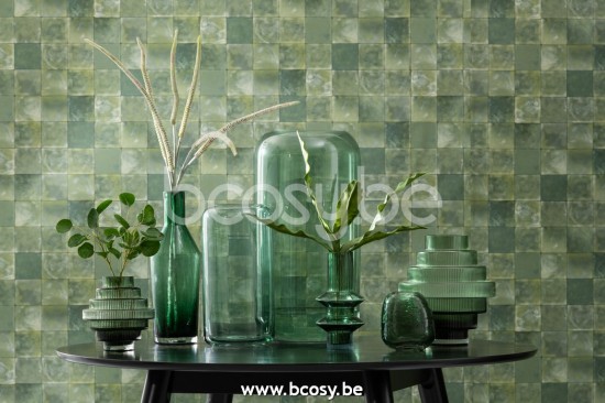 J Line Jline Bottiglia Decorativa Vetro Verde Large Botella Decorativo Cristal Verde Large