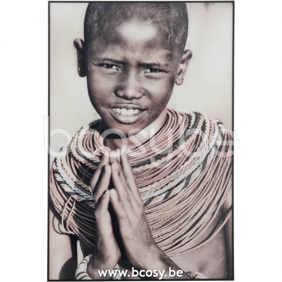 J Line Jline Jolipa 23533 Wanddeco Jongen Glas Aluminium Mix