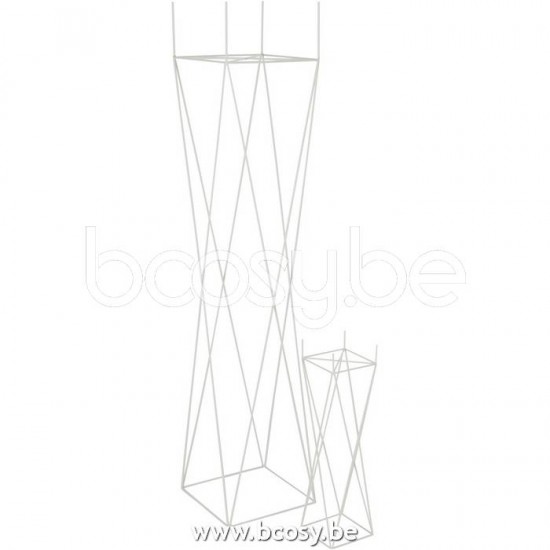 cachepots de fleur Jolipa J Line Jline Support Croix Metal Blanc Large