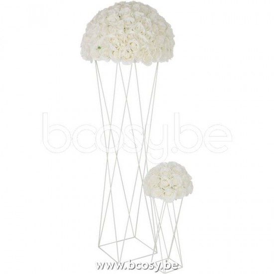 J Line Jline Jolipa 23544 Staander Kruis Metaal Wit Large