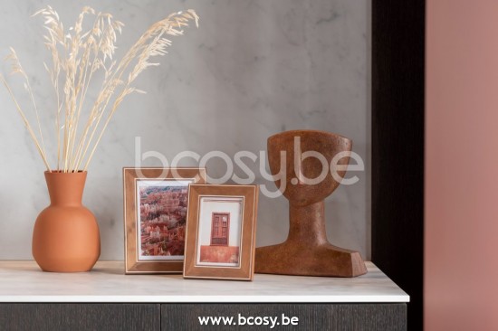 Jline Marco Foto 13X18 Linea Marron Oscuro Madera