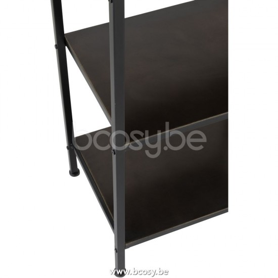 J Line Jline Regal 1 Schublade 3 Bretter Metall Schwarz regale bretter gestelle