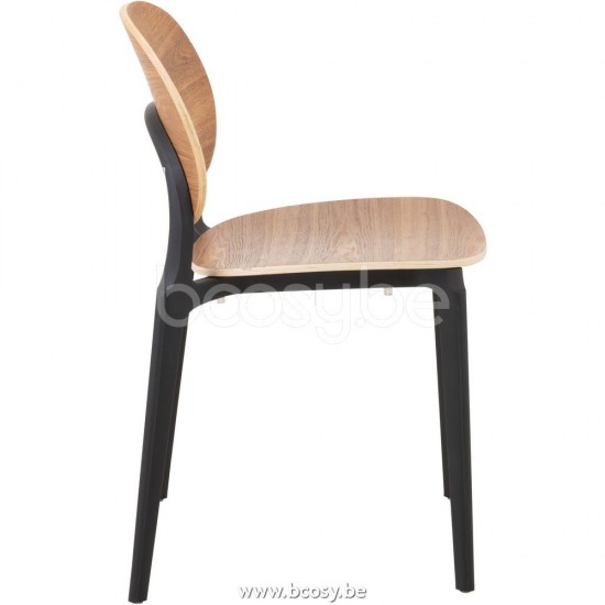 chaises de repas Jolipa J Line Jline Chaise Basic Polyester Vernis Naturel