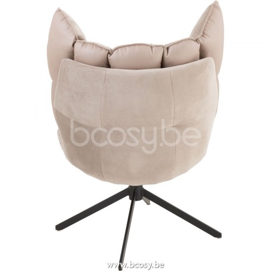 J Line Jline Jolipa 25052 Stoel Relax Kussen Op Frame Textiel Metaal Extra Licht Grijs