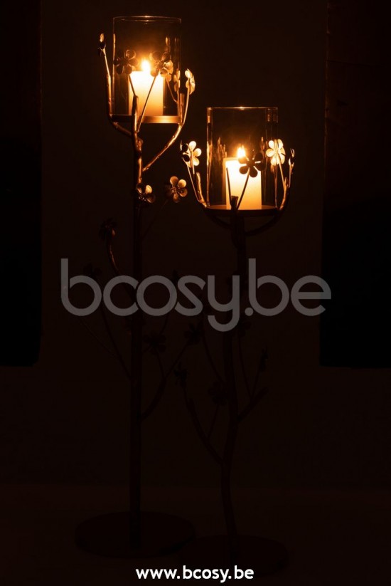 J Line Jline Kerzenständer Boden Gold Large t lichthalter teelichtleuchter teelichte