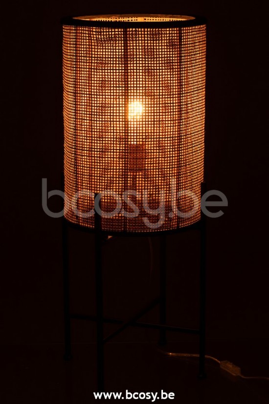 Lampadaires Lampes Raides Debouts Sur Pied De Sol Jolipa J Line Jline Lampadaire Bambou Metal Naturel