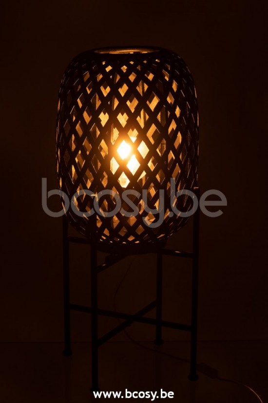 Lampadaires Lampes Raides Debouts Sur Pied De Sol Jolipa J Line Jline Lampadaire Bambou Noir
