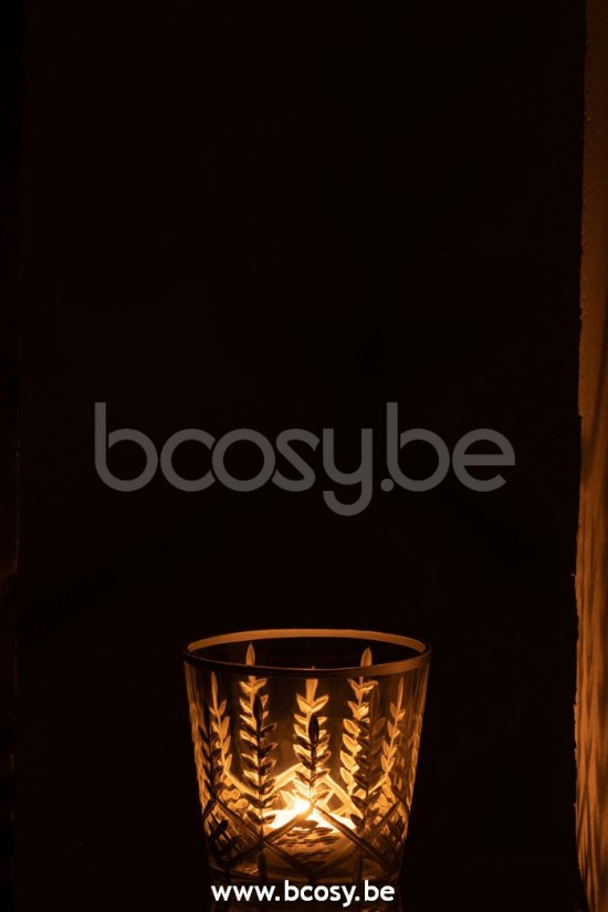 photophores Jolipa J Line Jline Photophore Chloe Verre Transparent Argent Small