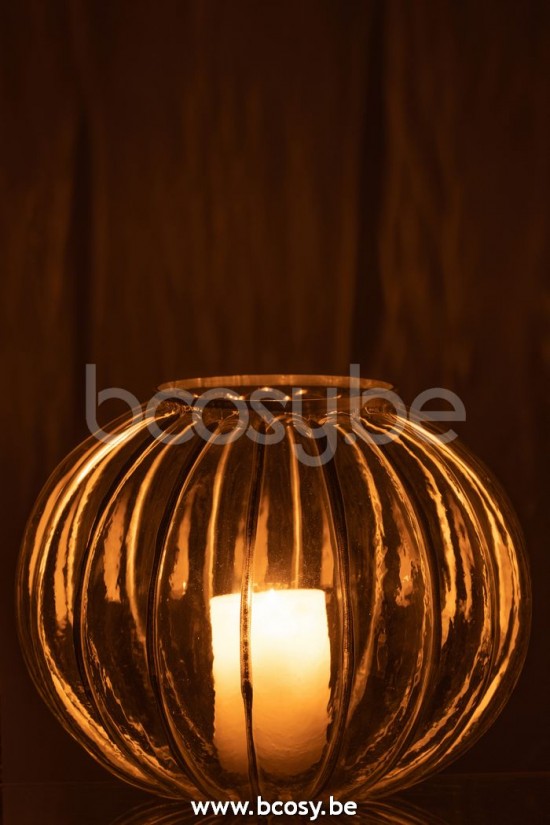 photophores Jolipa J Line Jline Photophore Boule Verre Transparent Argent Large