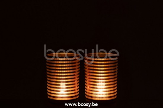 photophores Jolipa J Line Jline Phosphore Raye Verre Brun Medium