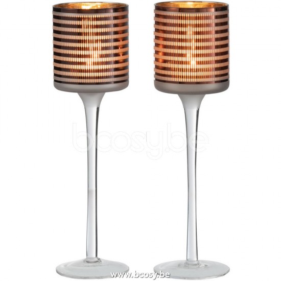 Jline 26340 Kaarshouders Support Bougie Candleholders Kerzenhalter Soporte Vela Portacandela DECORATIE Thee Windlichten Kandelaars