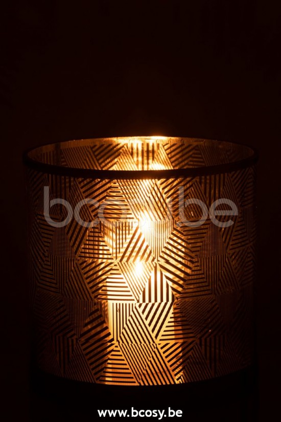 photophores Jolipa J Line Jline Phosphore Triangles Raye Verre Brun Large