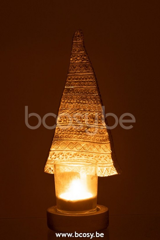 photophores Jolipa J Line Jline Porte Bougie Sapin De Noël Poly Argent Large