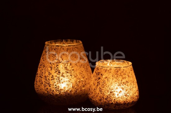 J Line Jline Windlicht Glas Grau Medium t lichthalter teelichtleuchter teelichte