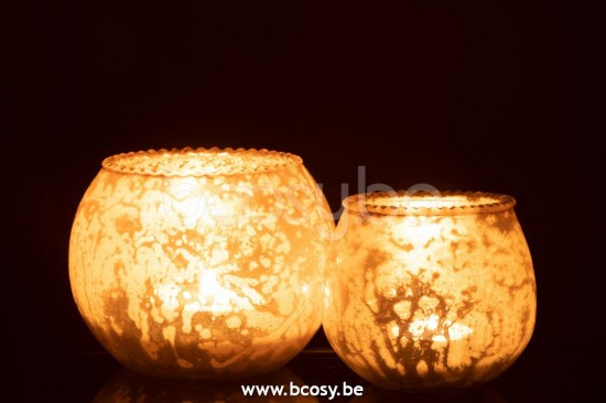 J Line Jline Windlicht Glas Rosa Large t lichthalter teelichtleuchter teelichte