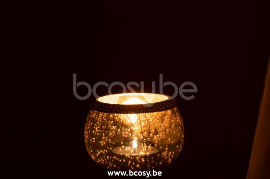 photophores Jolipa J Line Jline Phosphore Rond Diamants Verre Argent Small