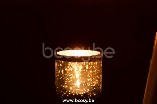 photophores Jolipa J Line Jline Phosphore Diamants Verre Argent Small