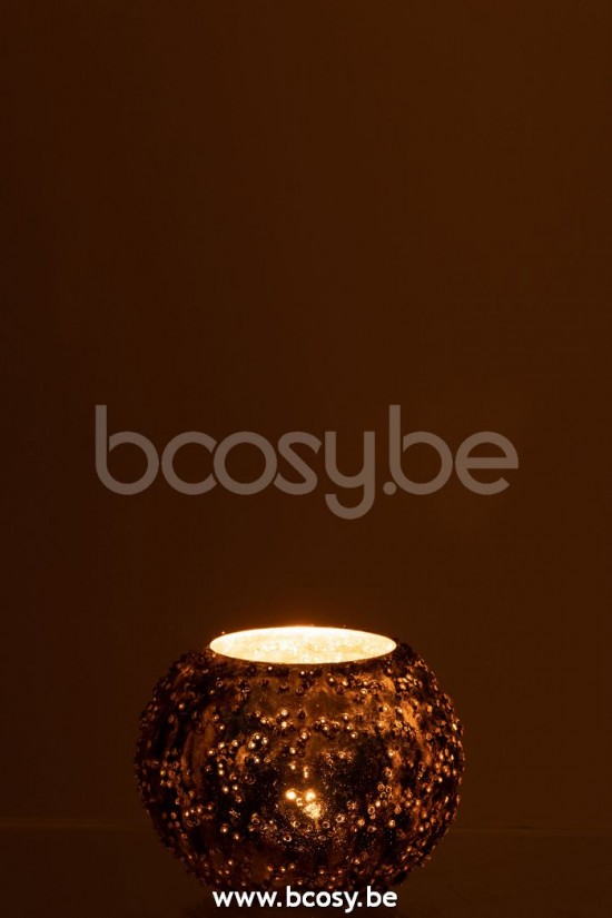 photophores Jolipa J Line Jline Photophore Lise Verre Marron Or Small