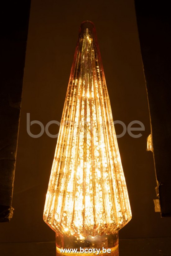 arbres sapins de noel sur pied Jolipa J Line Jline Sapin De Noël Led Verre Rose Large