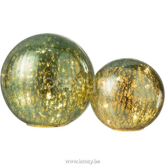 J Line Jline Ball Led Glass Green Large balls